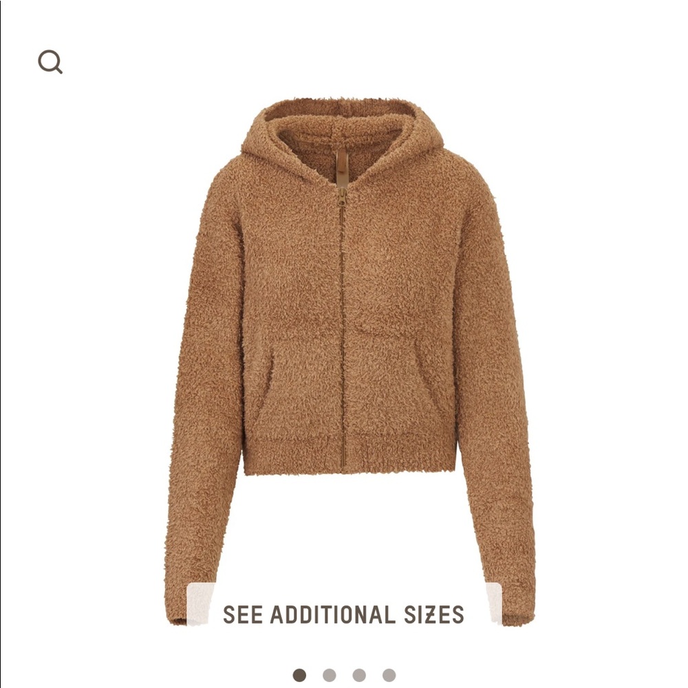 🤎 SKIMS Cozy Knit Zip Up Hoodie